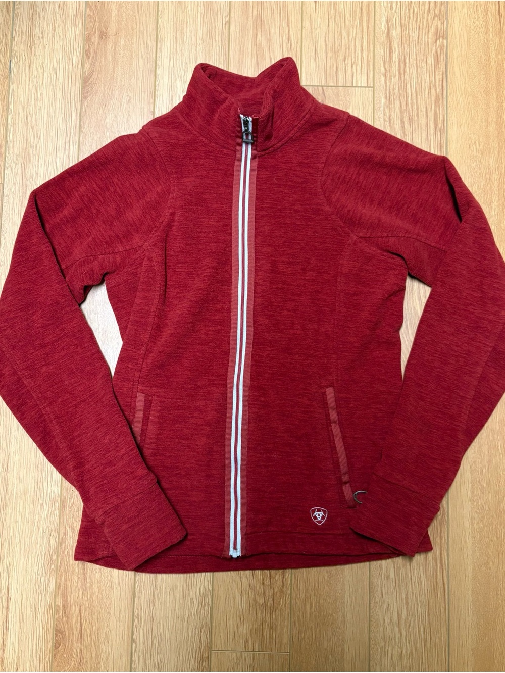 Ariat Red Full-Zip Women's Fleece Sweater